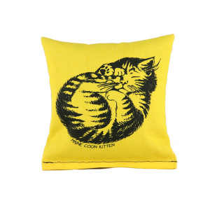 Dr. Pussums Soft Square Catnip Pillow (Sleeping Kitty) - Wholesale
