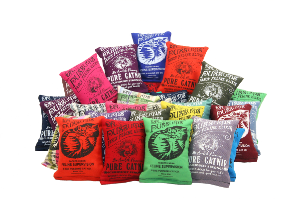 Dr. Pussums Regular Logo Catnip Pillow Toy (Prepackaged Twin Pack, x 12) - Wholesale - Image 2