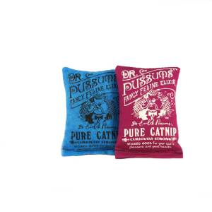 Dr. Pussums Small Logo Catnip Pillow Toy - Wholesale