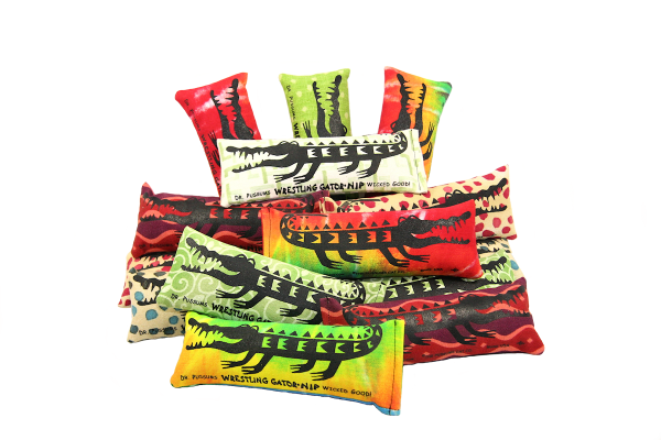 Wrestling Gator Nip-Catnip Kicker Toy - Wholesale - Image 2
